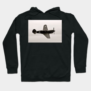 P-40 Warhawk Flying Tiger Airplane Sepia Hoodie